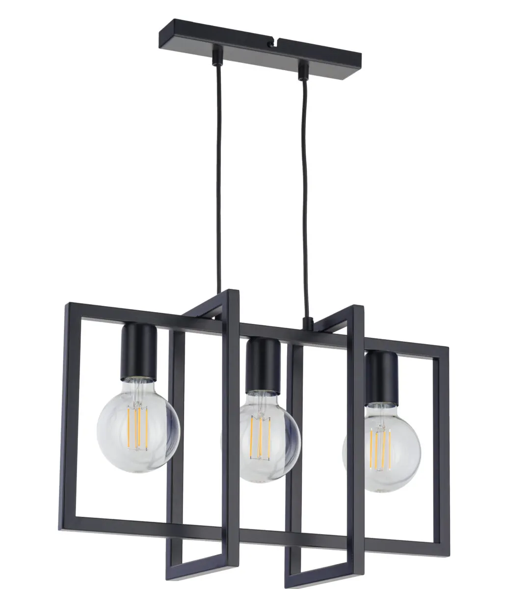 Lampa wisząca EDEN 3 czarna Lampa wisząca EDEN 3 czarna