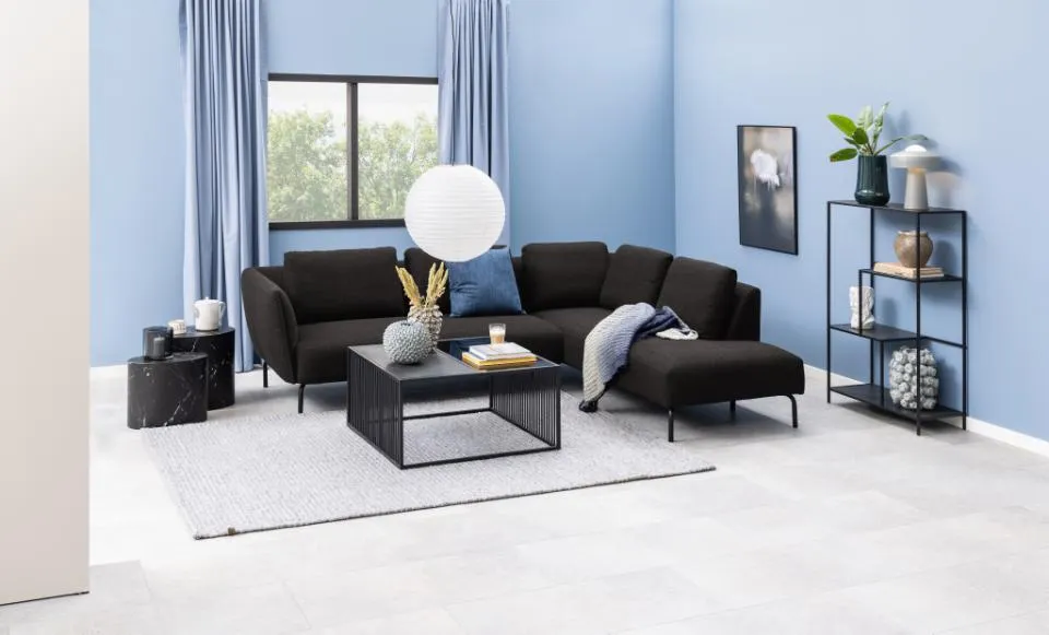 Zestaw 2 stolików kawowych Celine (48x33x40) - (40x24,5x33) Czarny efekt marmuru — zdjęcie 9