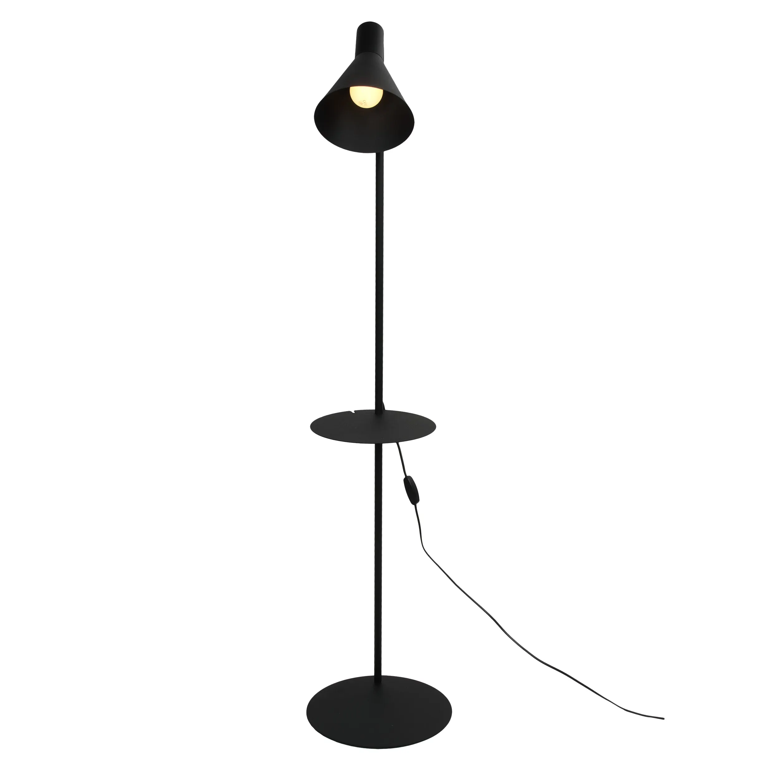 Lampa podłogowa JUMP metalowa z podstawką włącznikiem w przewodzie regulowana 138x30cm - TK_5864
