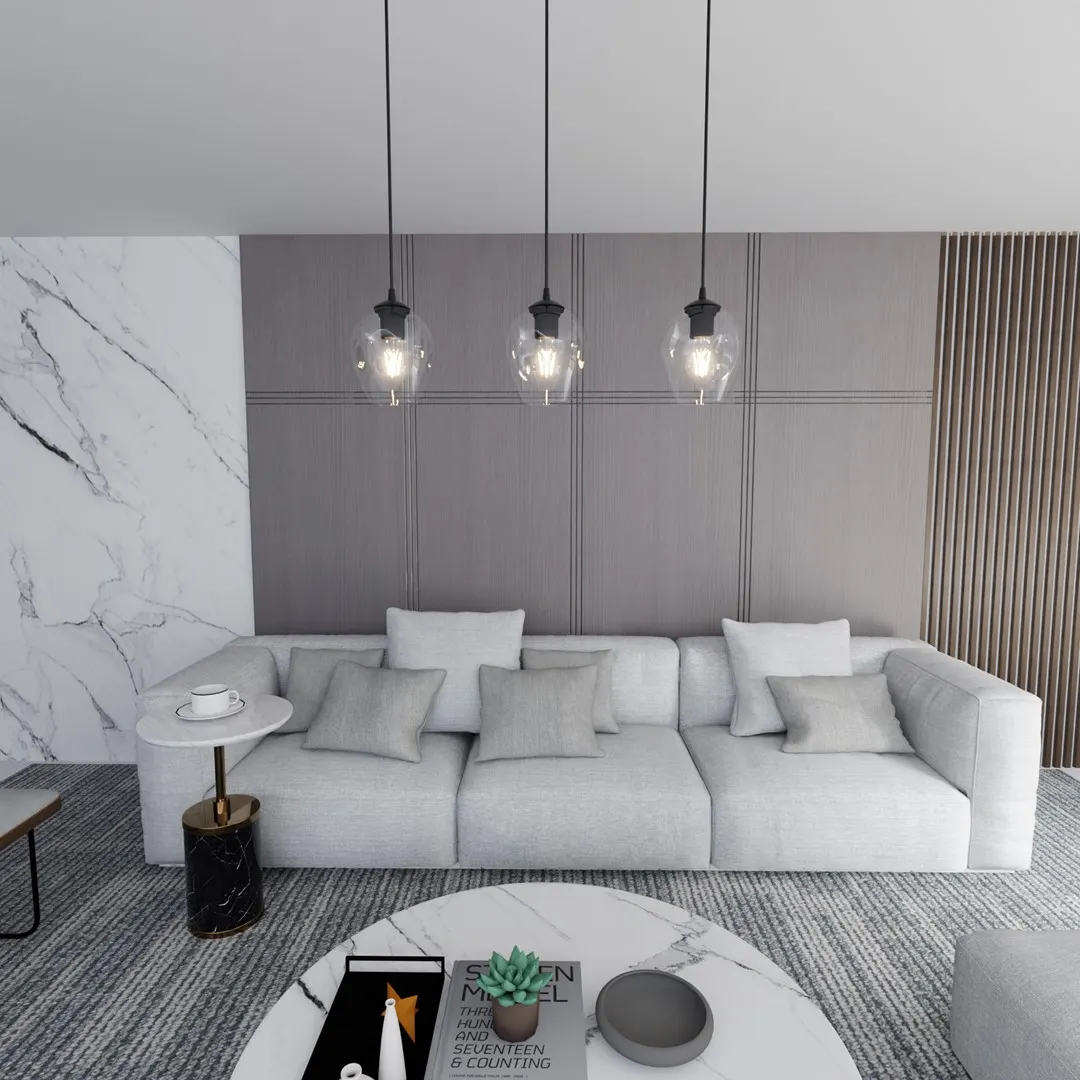 Lampa sufitowa ISTAR 3 czarny transparentny — zdjęcie 4