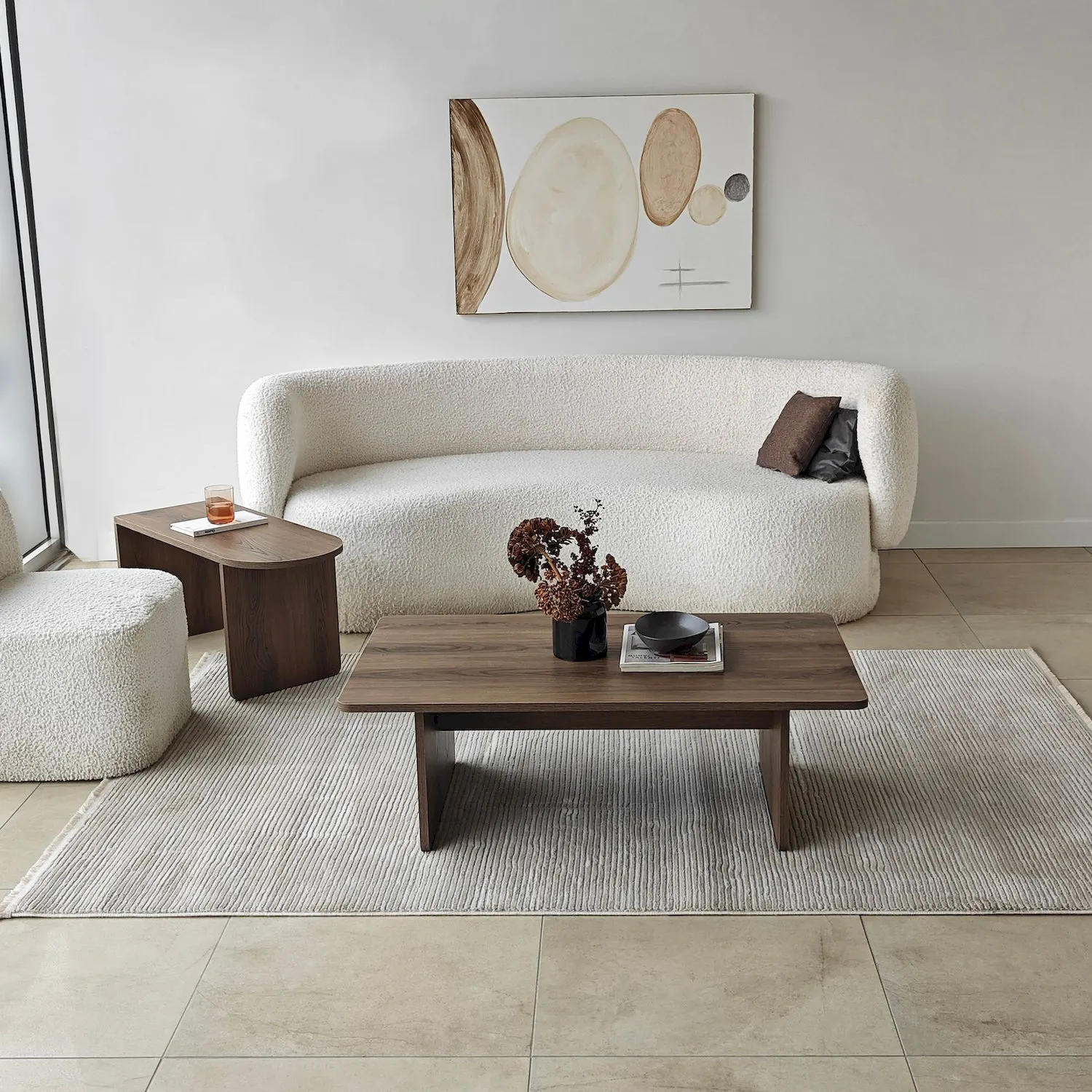sofа seating, sofa, coffee table, living room, rug