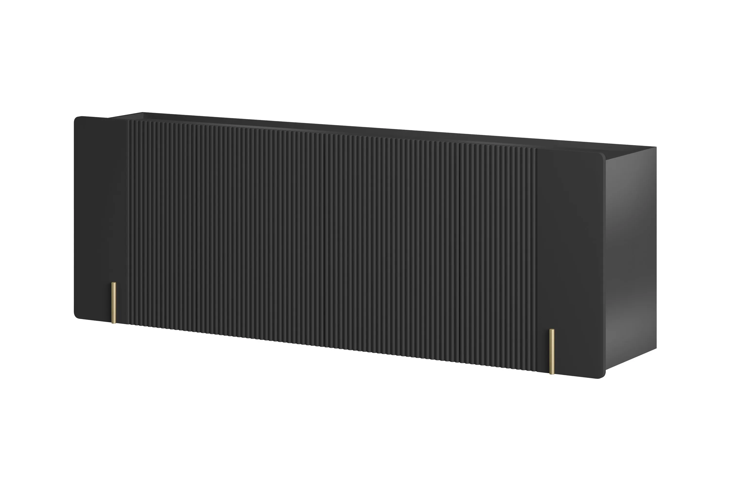 Komoda wisząca 4-drzwiowa MALMI 200cm - czarny - złoty Elektronika, Mówca, Meble, Tabela