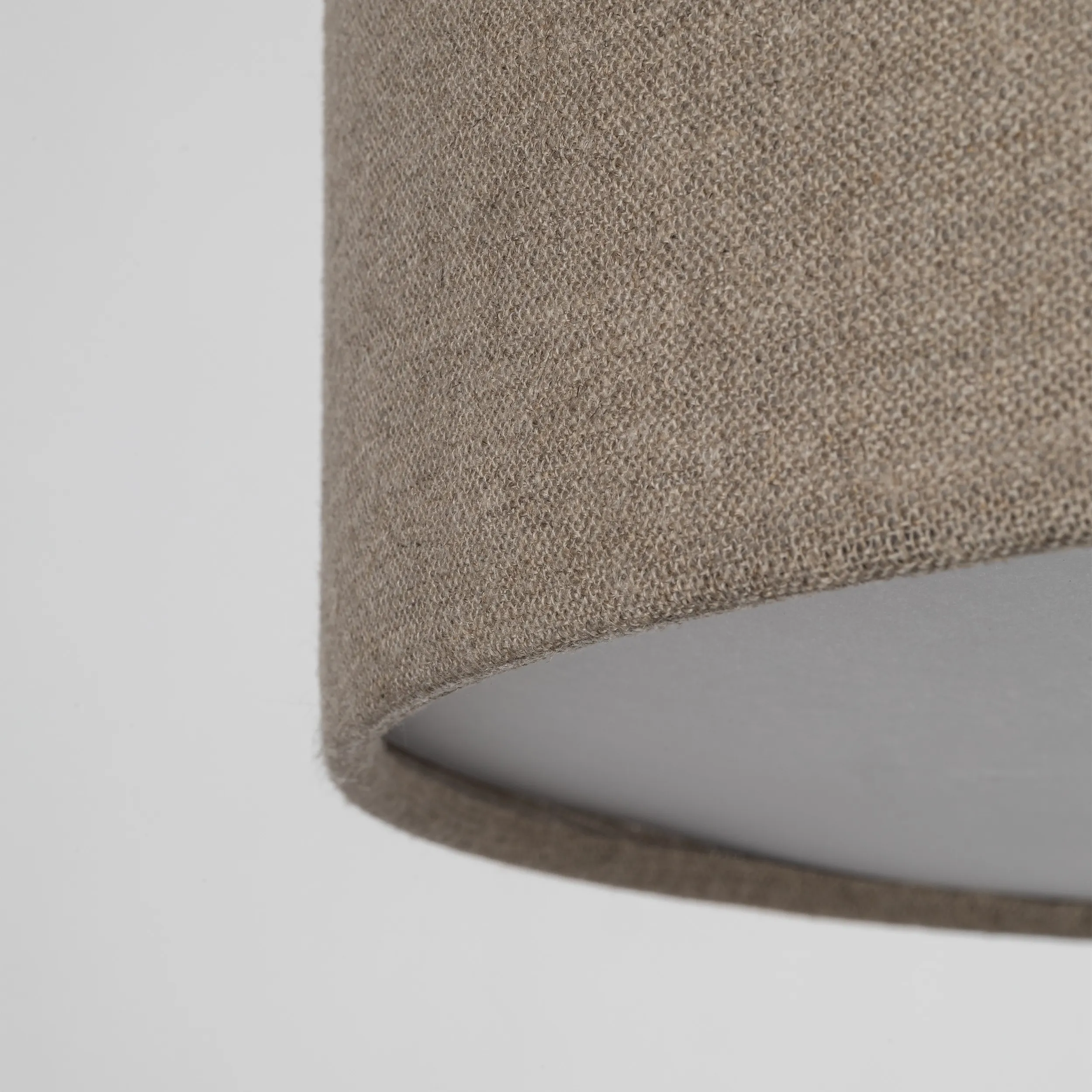 Lampa sufitowa EARTH brązowa z białym kloszem 60x17cm - TK_10166