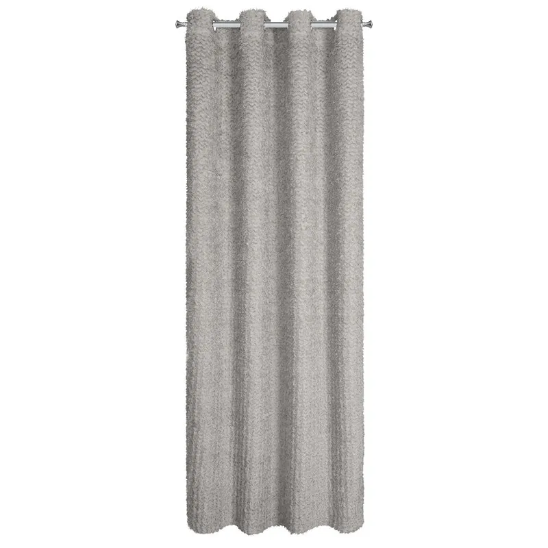 ZASŁONA GOTOWA TIFFANY 135 X 250 CM SREBRNY - EU_459757
