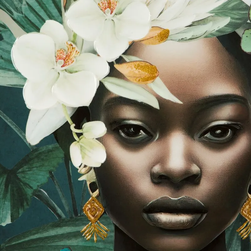 OBRAZ 596 80 X 80 CM CIEMNOZIELONY - EU_436058