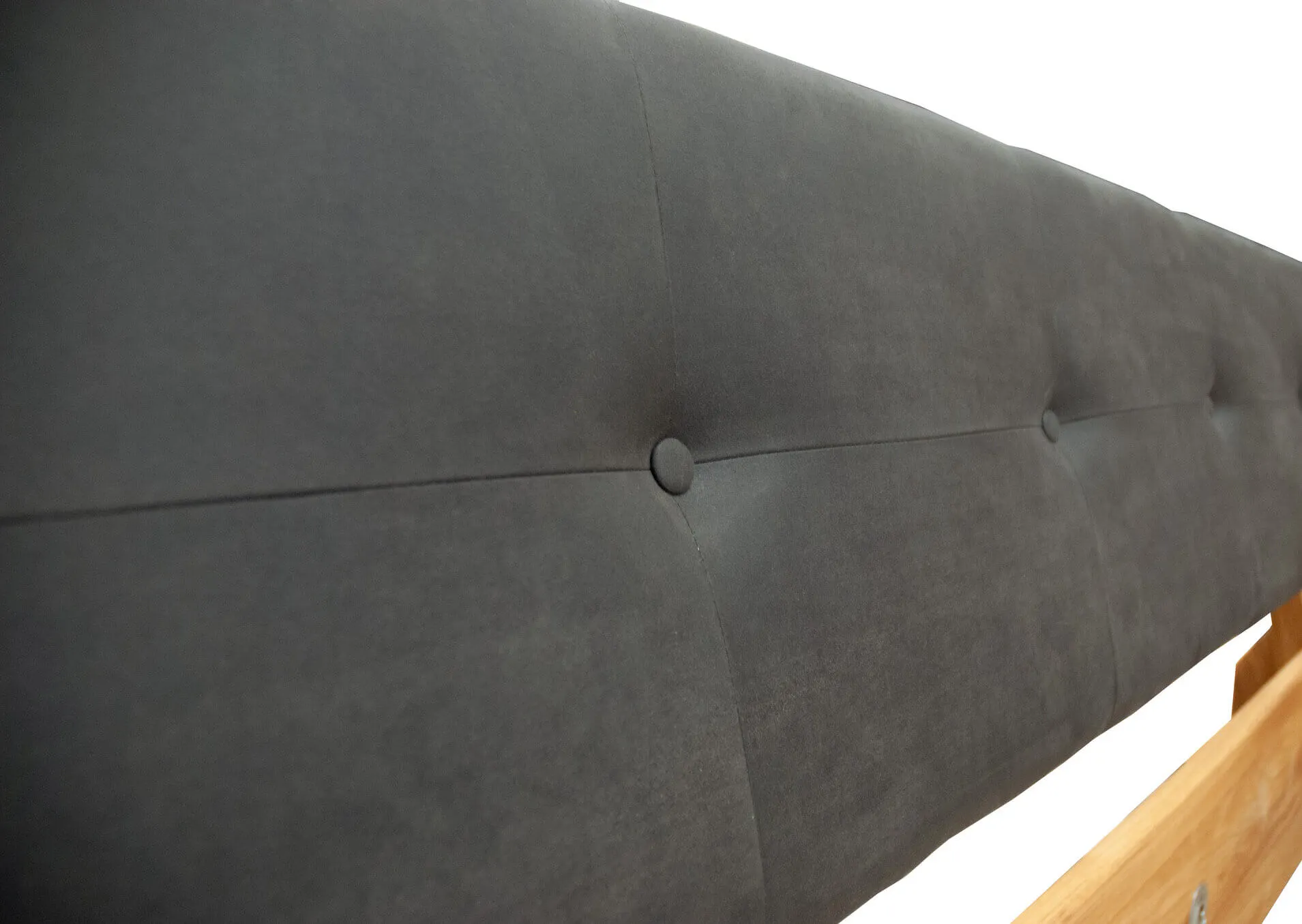 Łóżko dębowe tapicerowane FUSION 160x200 na metalowych nogach - GK_1055870201