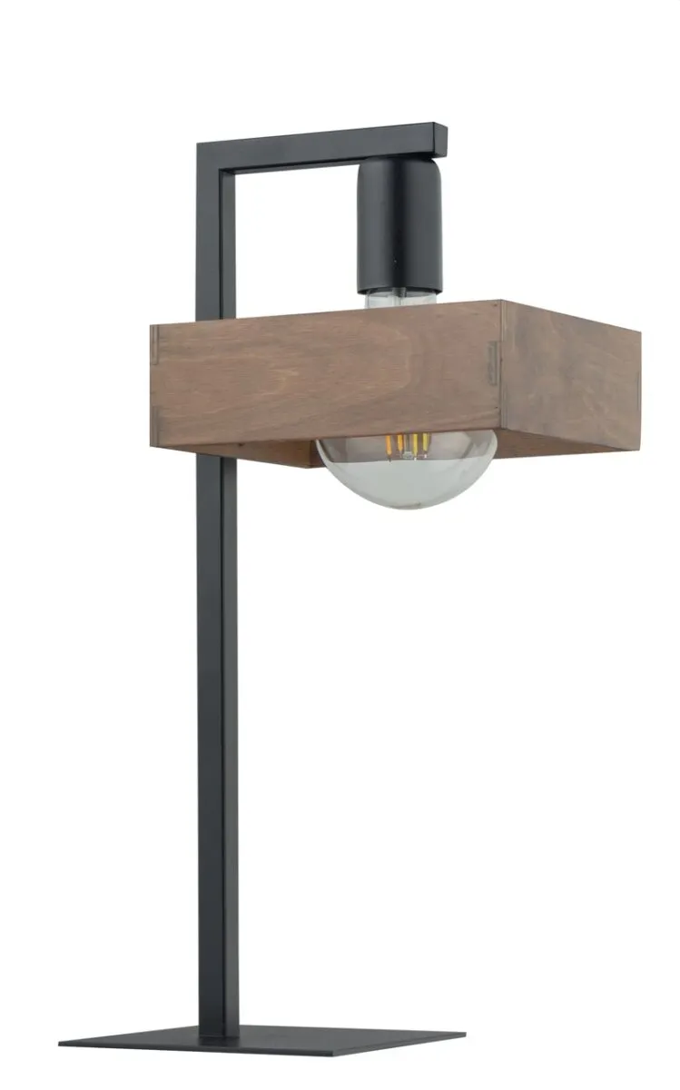 Lampa stołowa ROBIN 1 czarno-brązowa