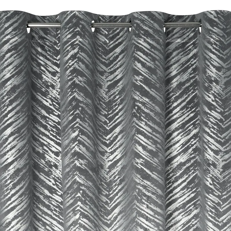 ZASŁONA GOTOWA SARA 140X250 CM STALOWY - EU_387355