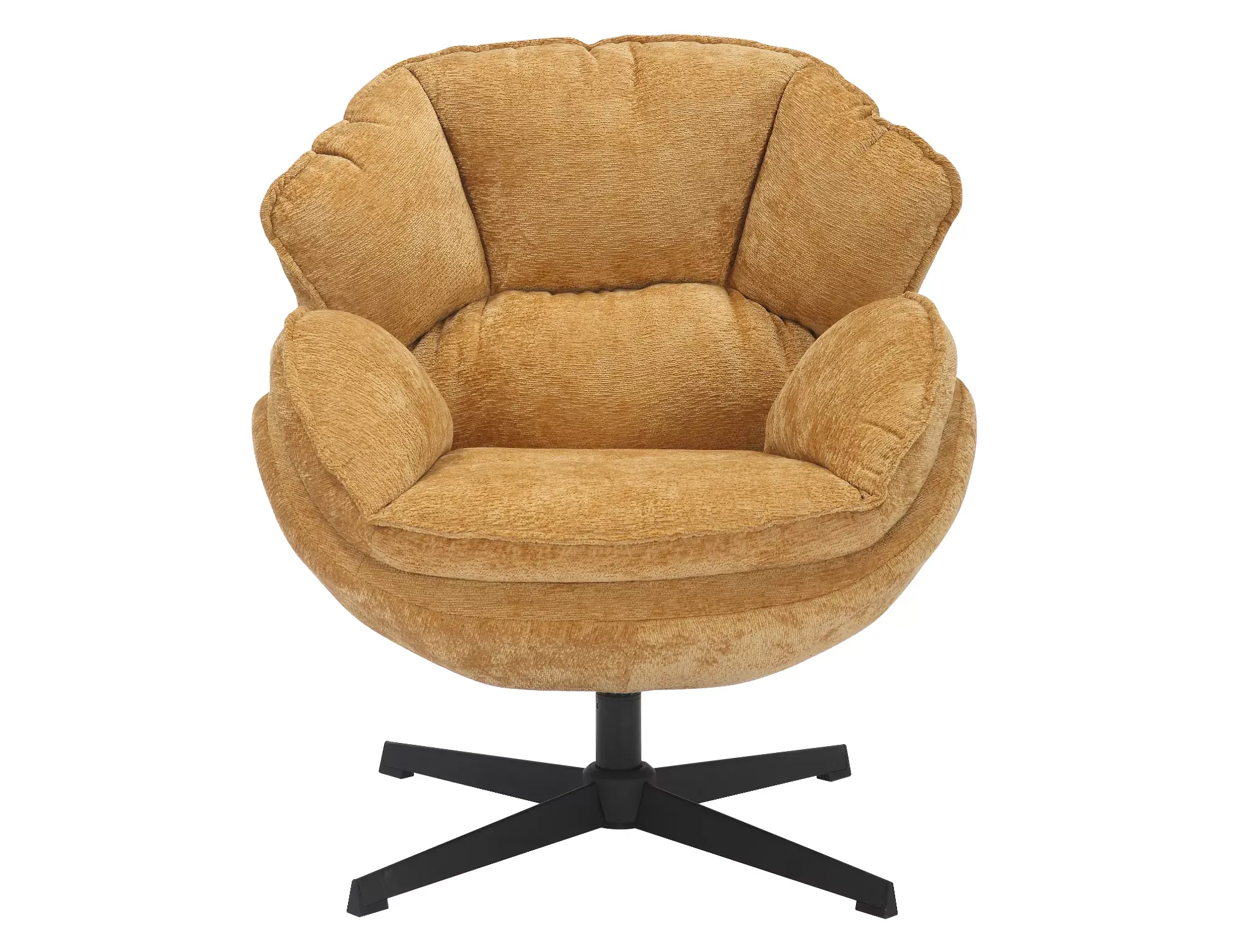 Fotel obrotowy BETTY curry/czarne nogi - BETTYCU