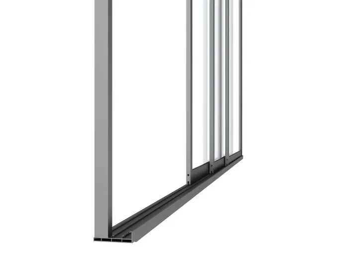 Drzwi przesuwne szklane LUXE 370x218cm do 4m antracyt - MI_5905610251574