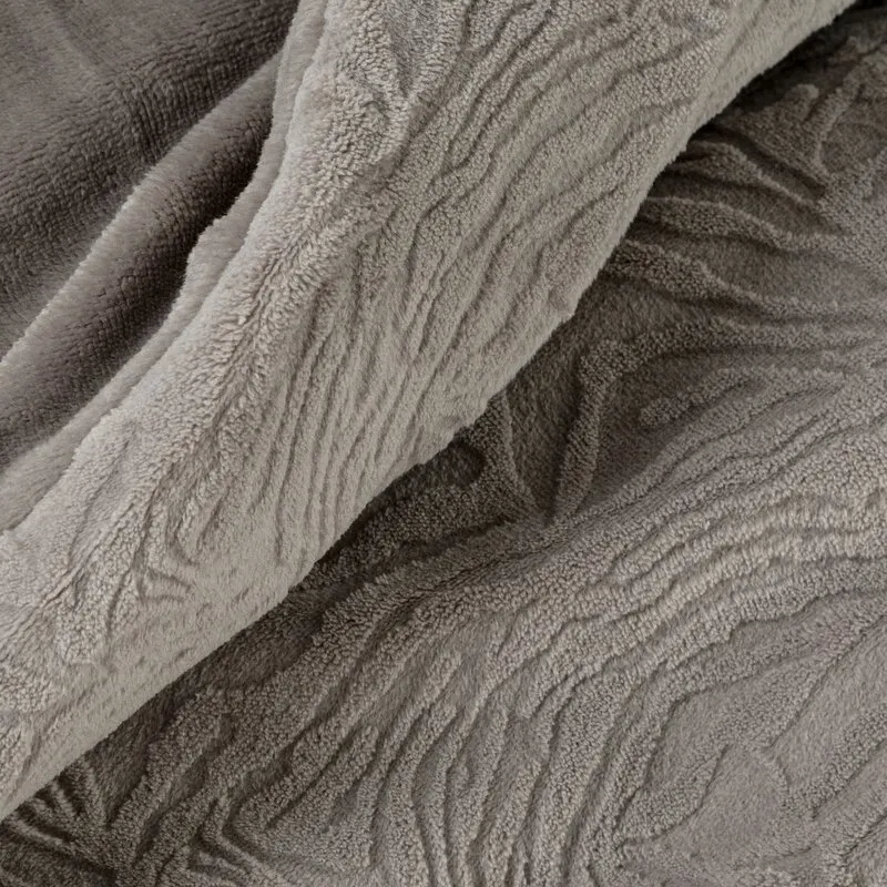 KOMPLET POŚCIELI FLANO 140 X 200 CM BEŻOWY - EU_438766