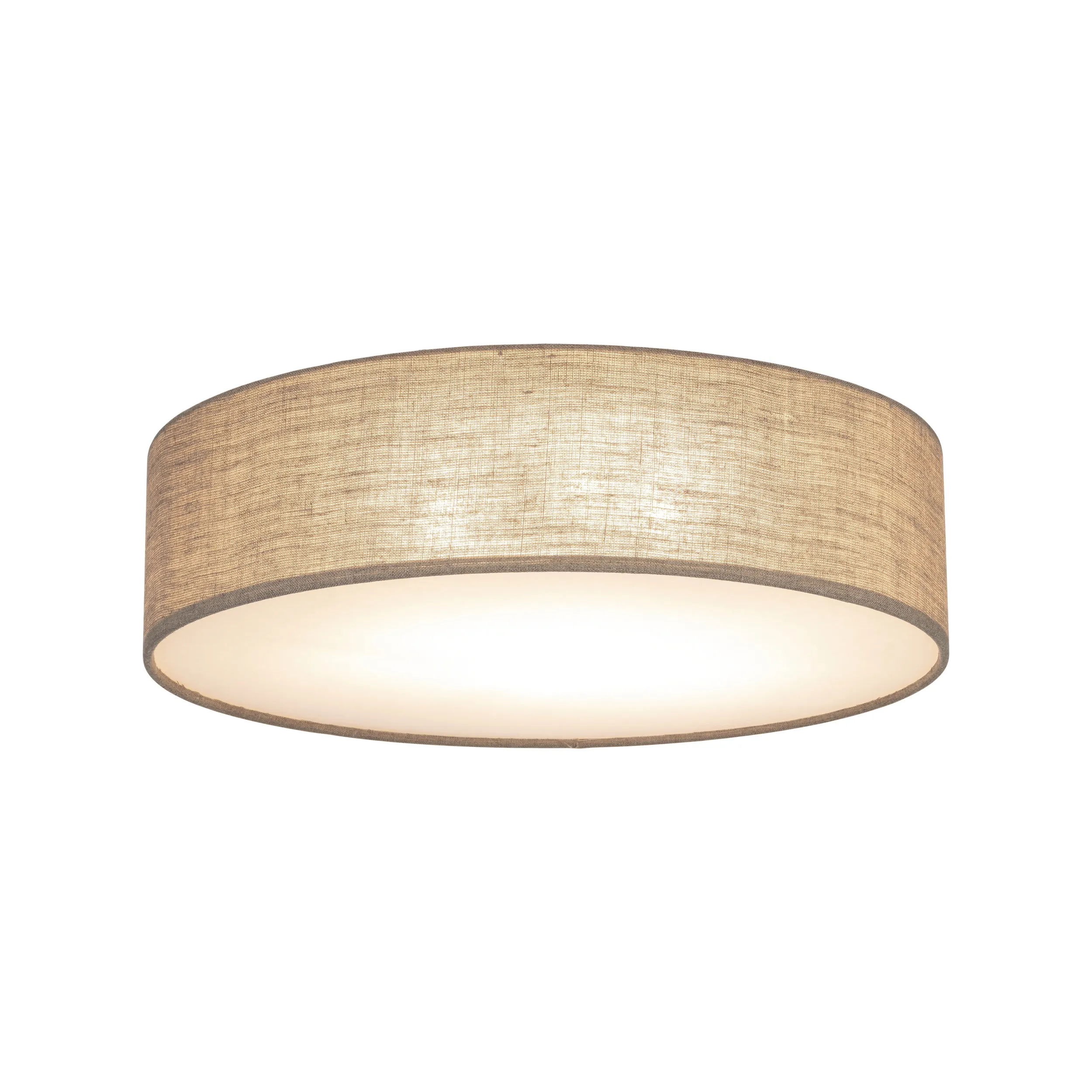 Lampa sufitowa EARTH brązowa z białym kloszem 60x17cm - TK_10166