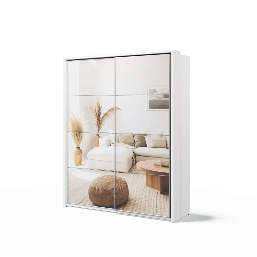 Szafa 2-drzwiowa z lustrami ARTI AR-17 180cm biała Szafa 2-drzwiowa z lustrami ARTI AR-17 180cm biała