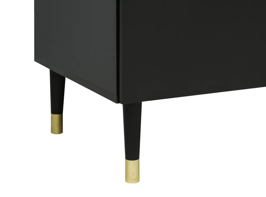 Szafa 2-drzwiowa CLEO 84x190 czarno-złota - BAN_CLE-1