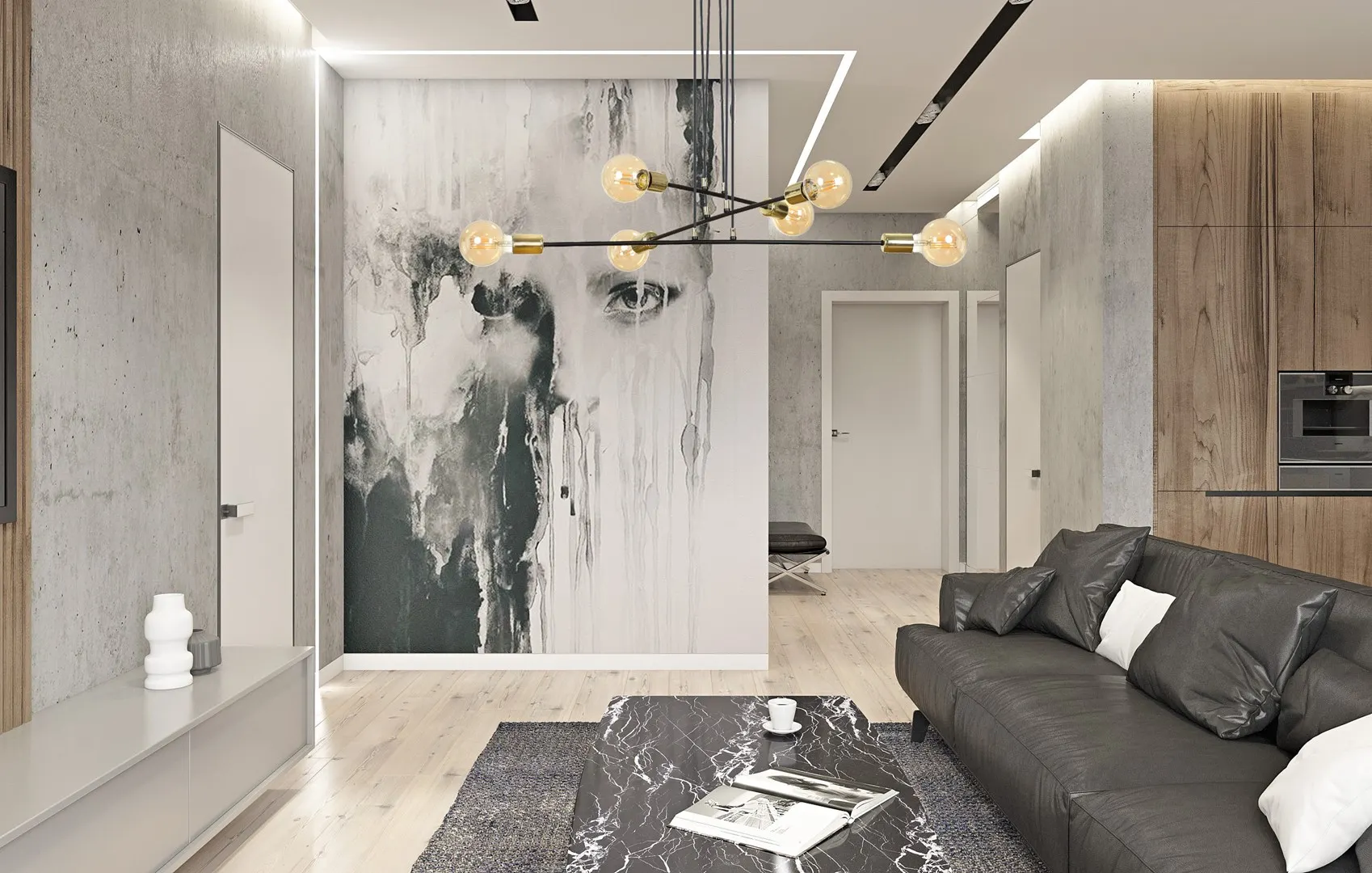 Lampa wisząca VESIO Czarny 785/6 - 785/6