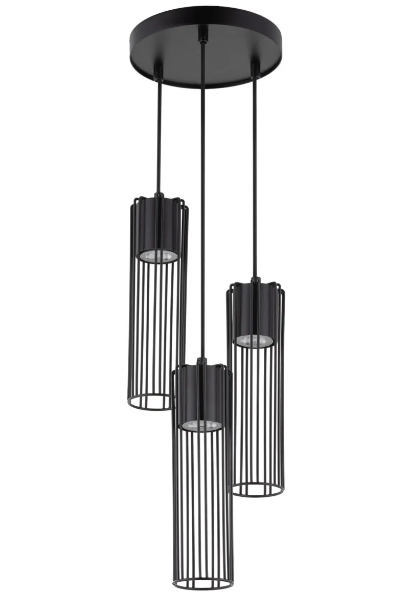 Lampa wisząca FOBIA 3 czarna