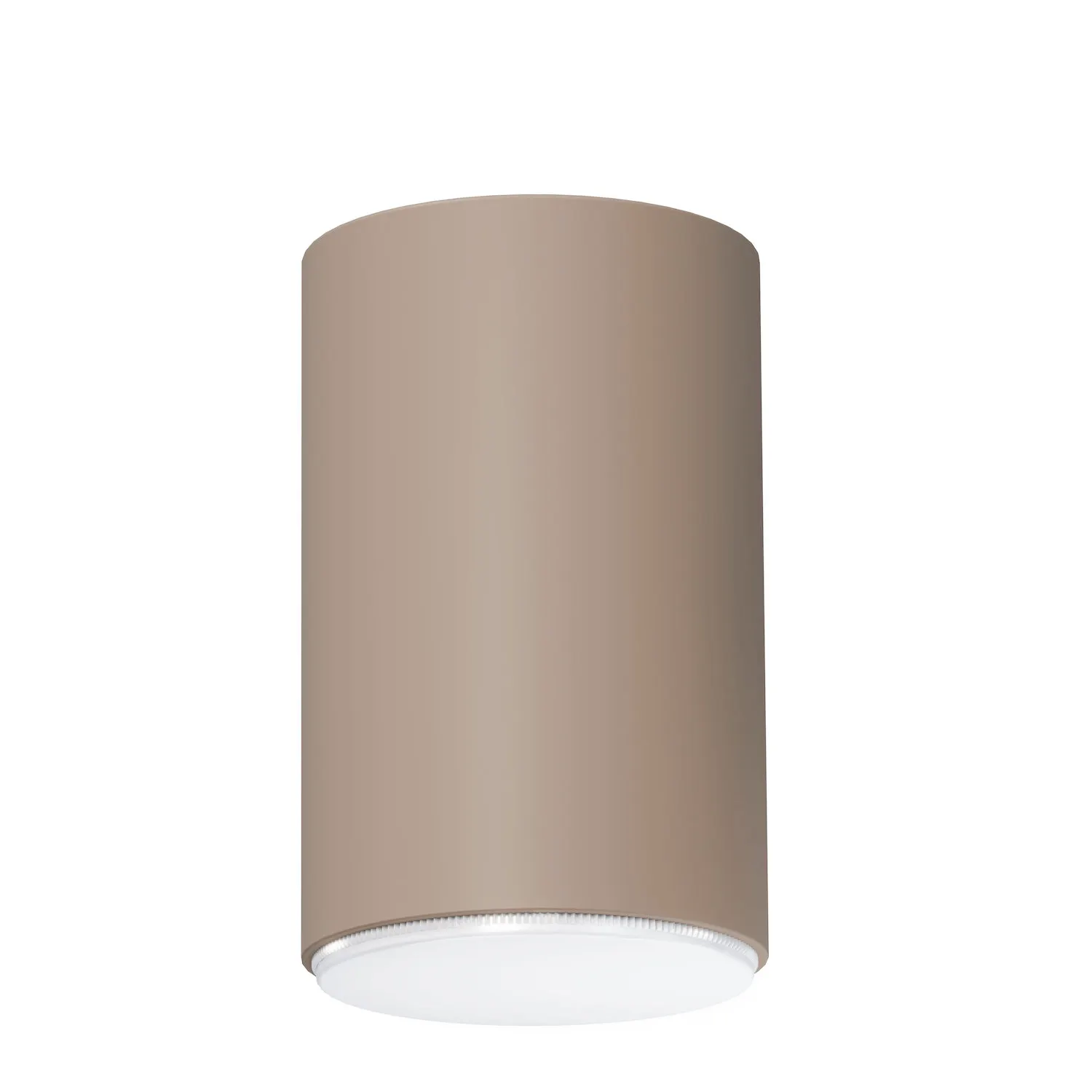 kinkiet, lampa sufitowa, metalowy korpus, beżowy, gładka powierzchnia