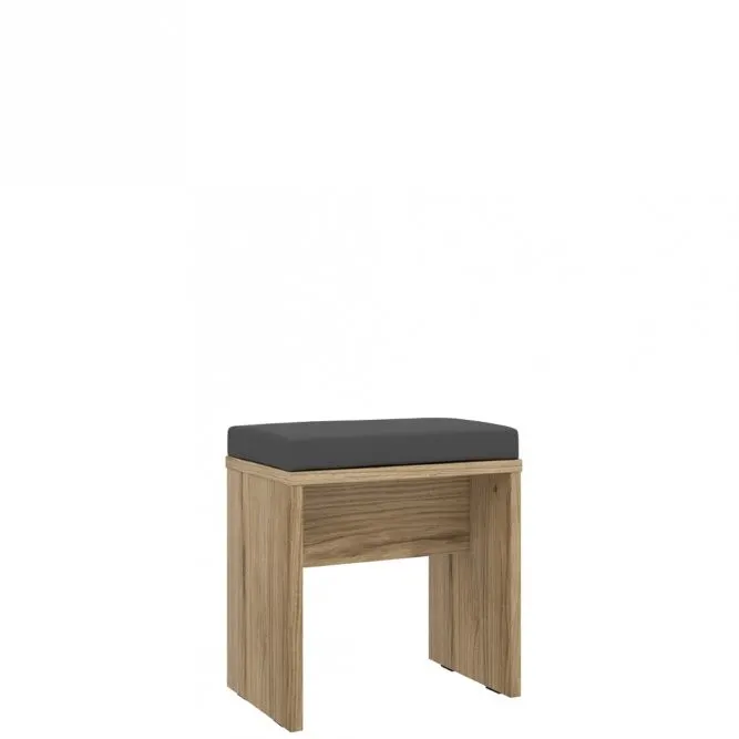 Taboret - ławka tapicerowana DALATE 45 cm dąb katania