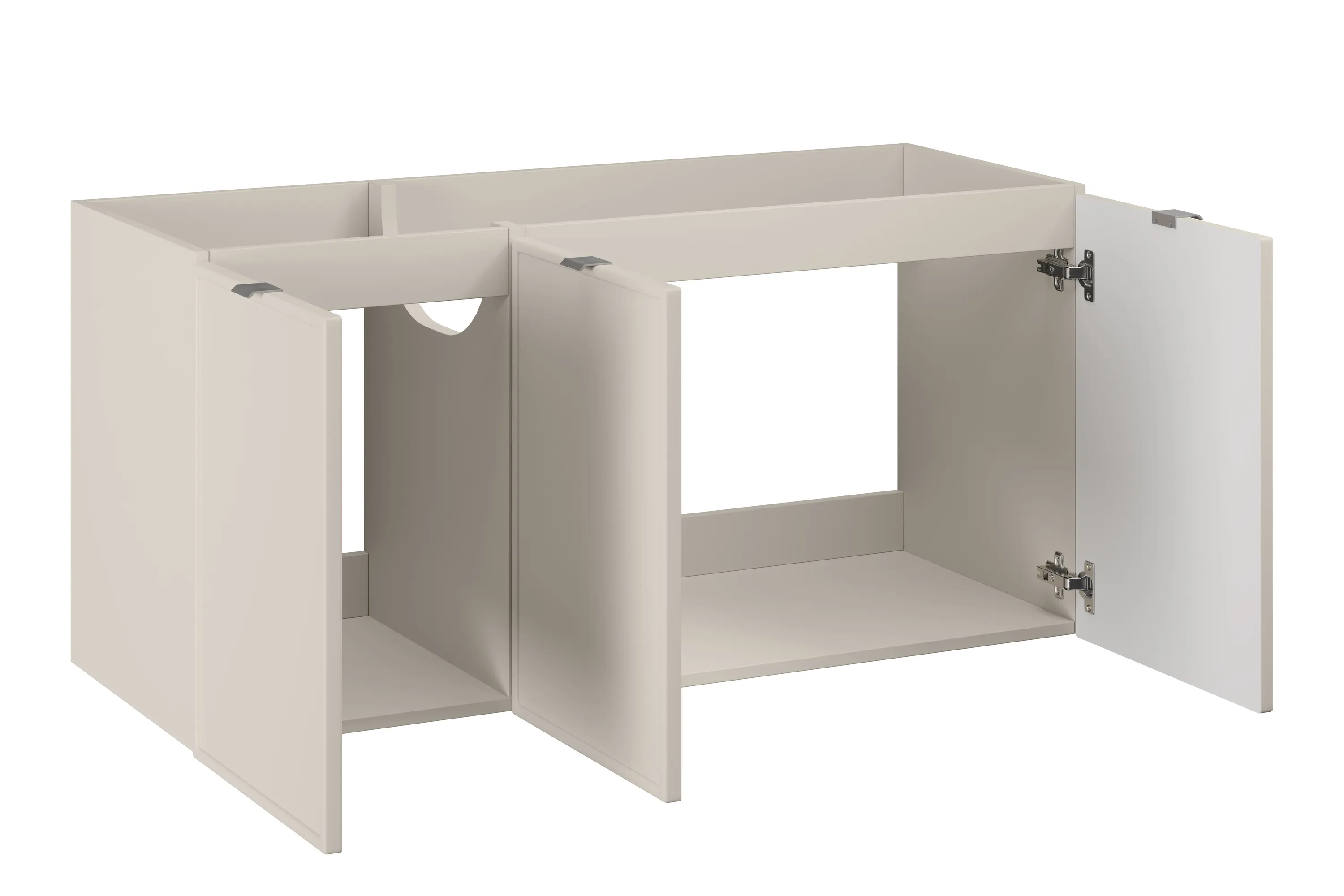 Szafka wisząca pod umywalkę BELLA CASHMERE 3-drzwiowa 120 cm - BELLA_CASHMERE_82-120-46-3D