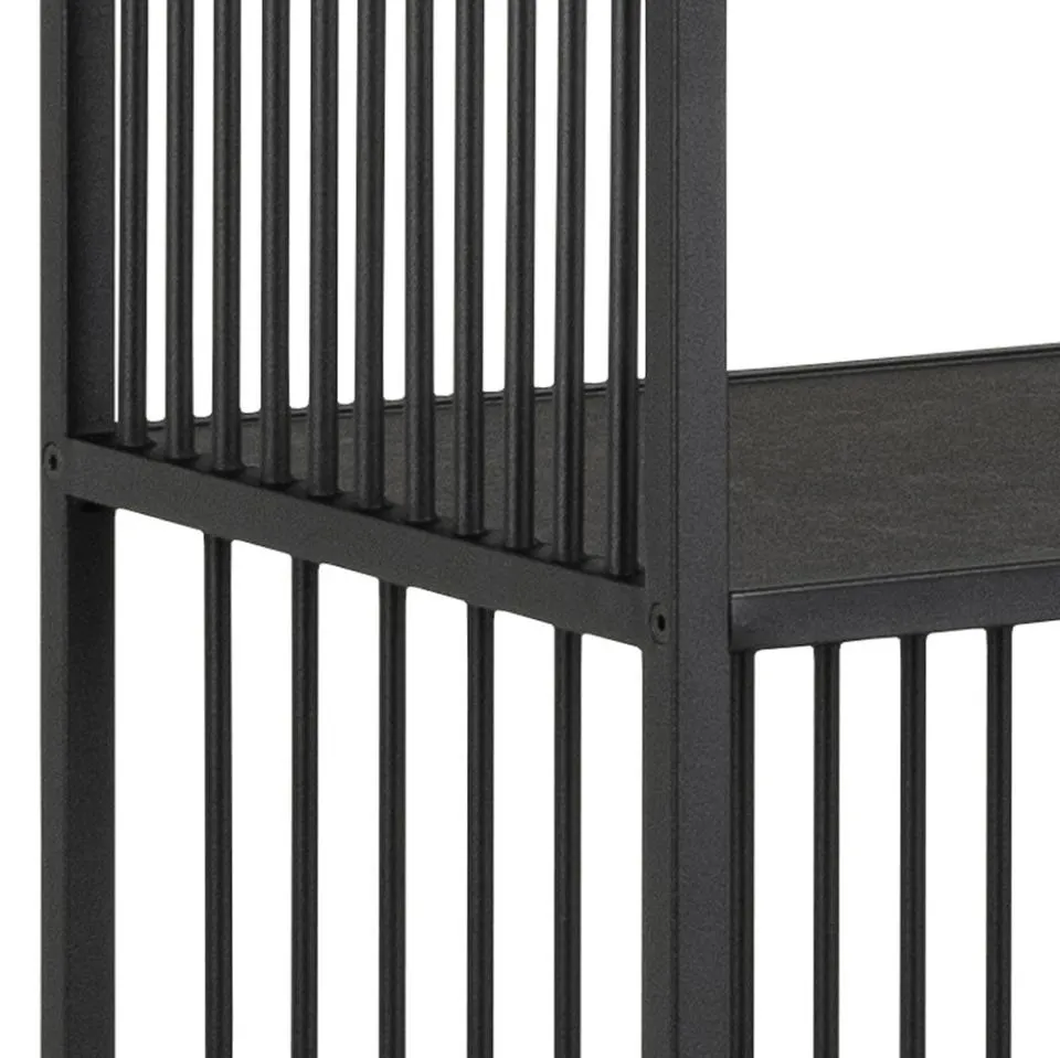 Regał metalowy STRINGTON 85x185 czarny — zdjęcie 9