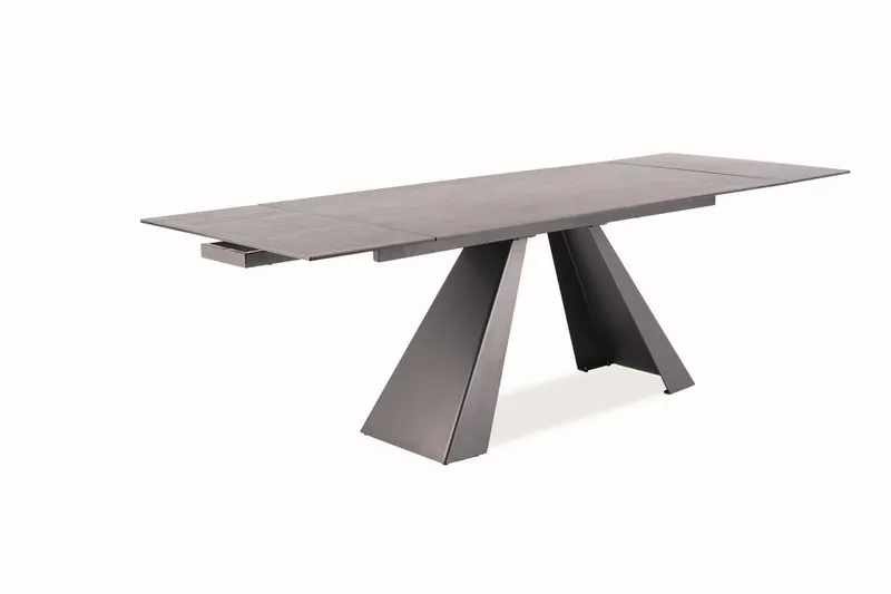 Stół rozkładany SALVADORE CERAMIC włoska ceramika Anthracite 90x160-240 cm Stół rozkładany SALVADORE CERAMIC włoska ceramika Anthracite 90x160-240 cm