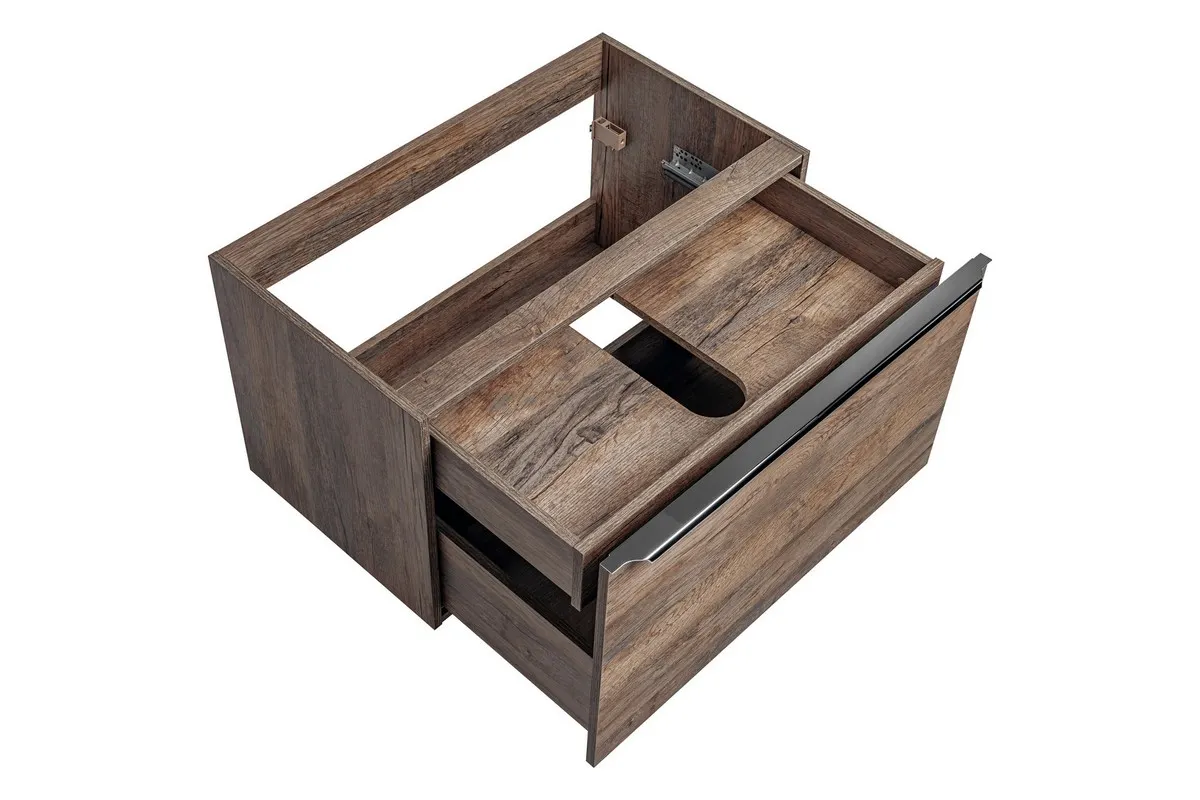 Szafka łazienkowa pod umywalkę SANTA FE dębowa postarzana 60x46cm - SANTA_FE_OAK_82-60-A-2S