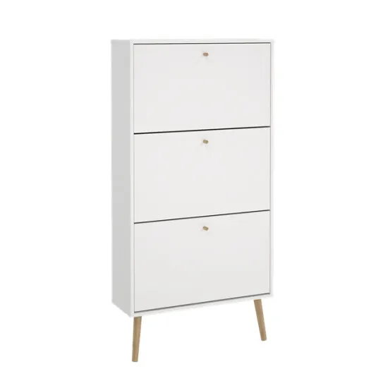 szafka, szafka 3 szufladowa, drewniane nóżki, biała, minimalistyczny design