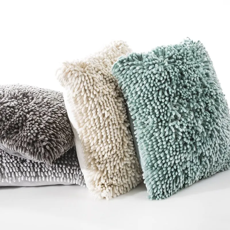 POSZEWKA SHAGGY 2 40X40 CM KREMOWY - EU_326432