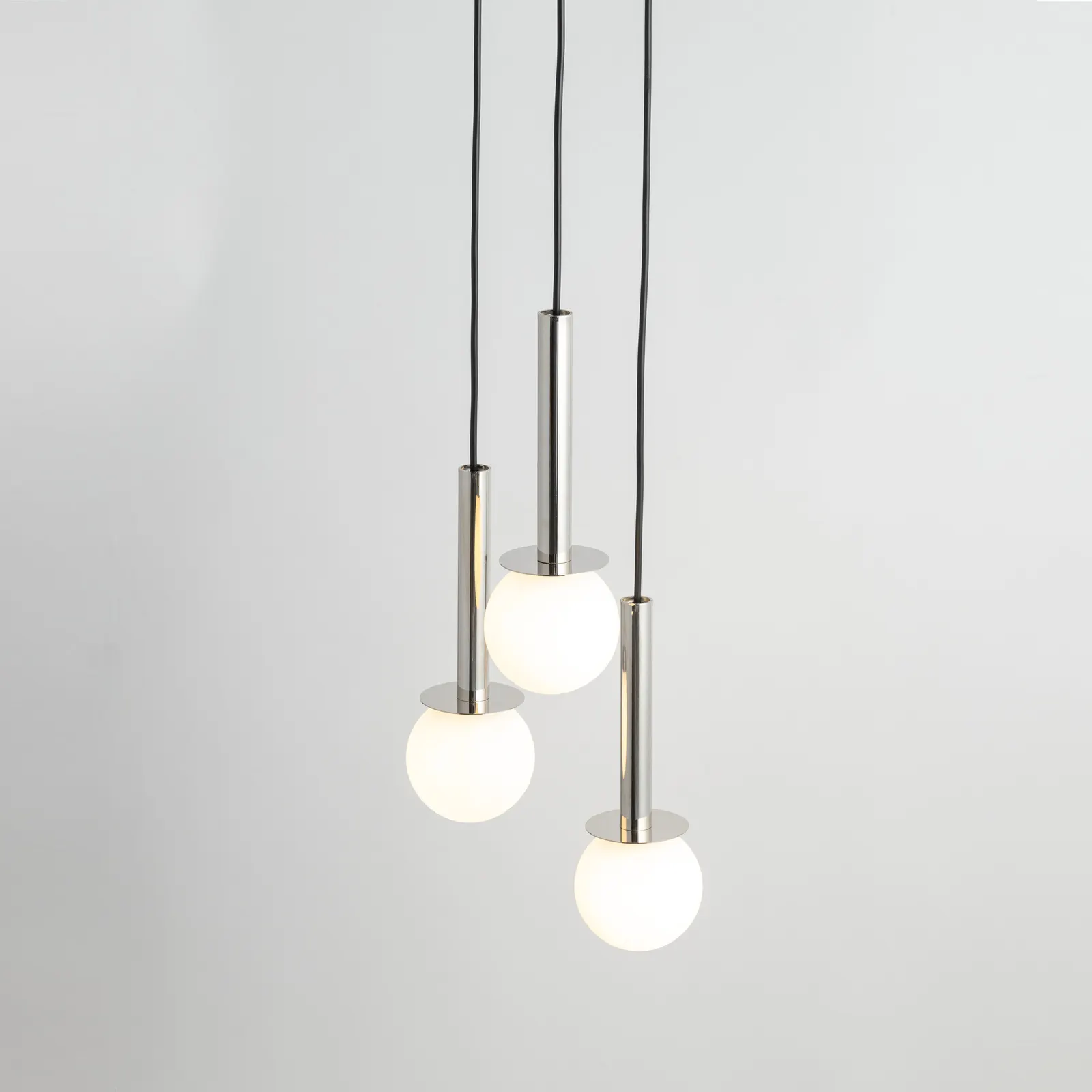 Lampa wisząca DAISY 3 czarno-srebrna - SI_40764