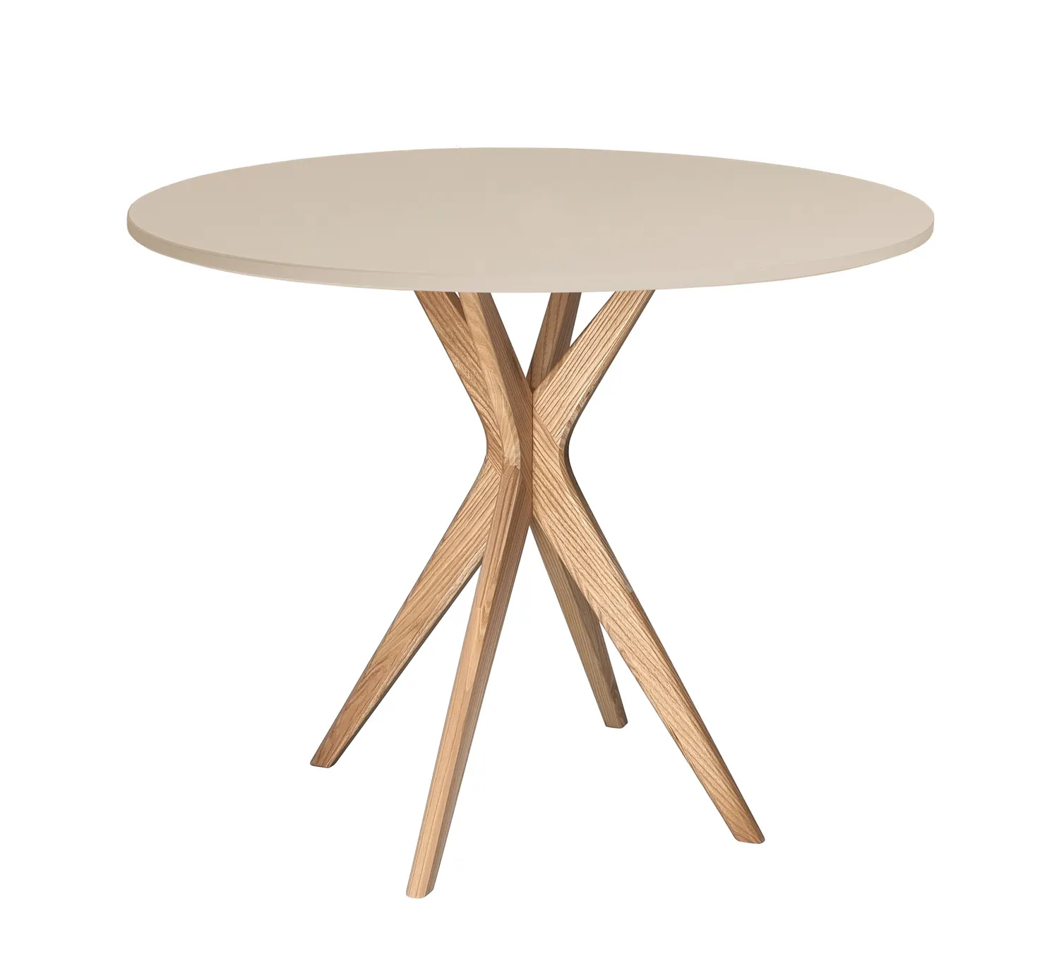 Stół okrągły JUBI 80cm naturalny beżowy Stolik kawowy, Meble, Tabela, Stół do jadalni