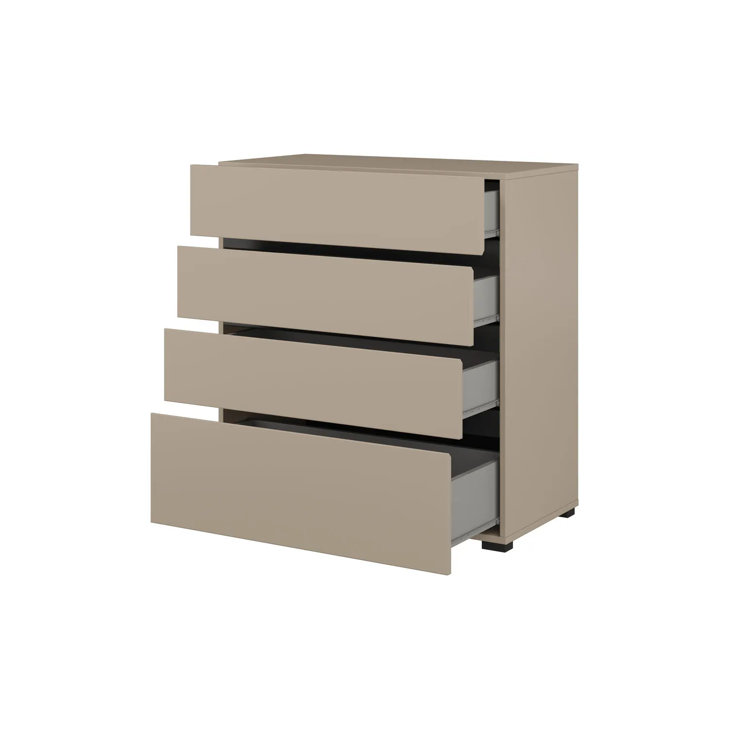 Komoda z 4 szufladami CROSS S 28 congo czarny - 24CWMY28