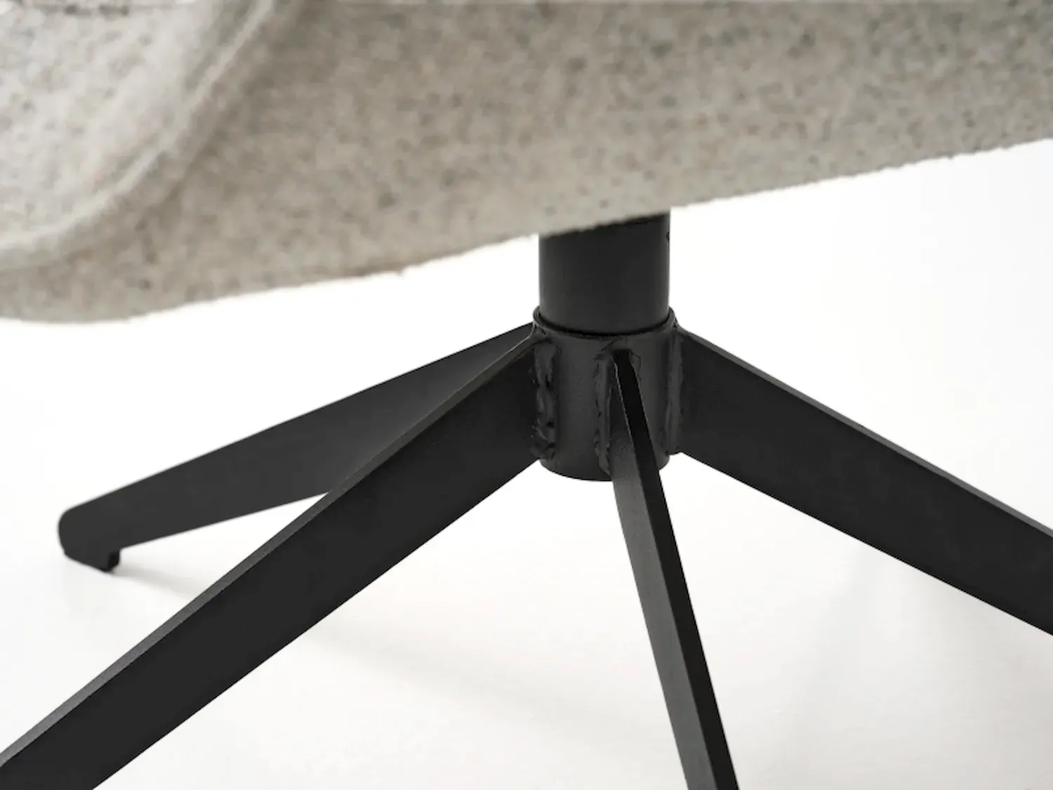 Fotel obrotowy LYNN - biały melanż - UN_49120000