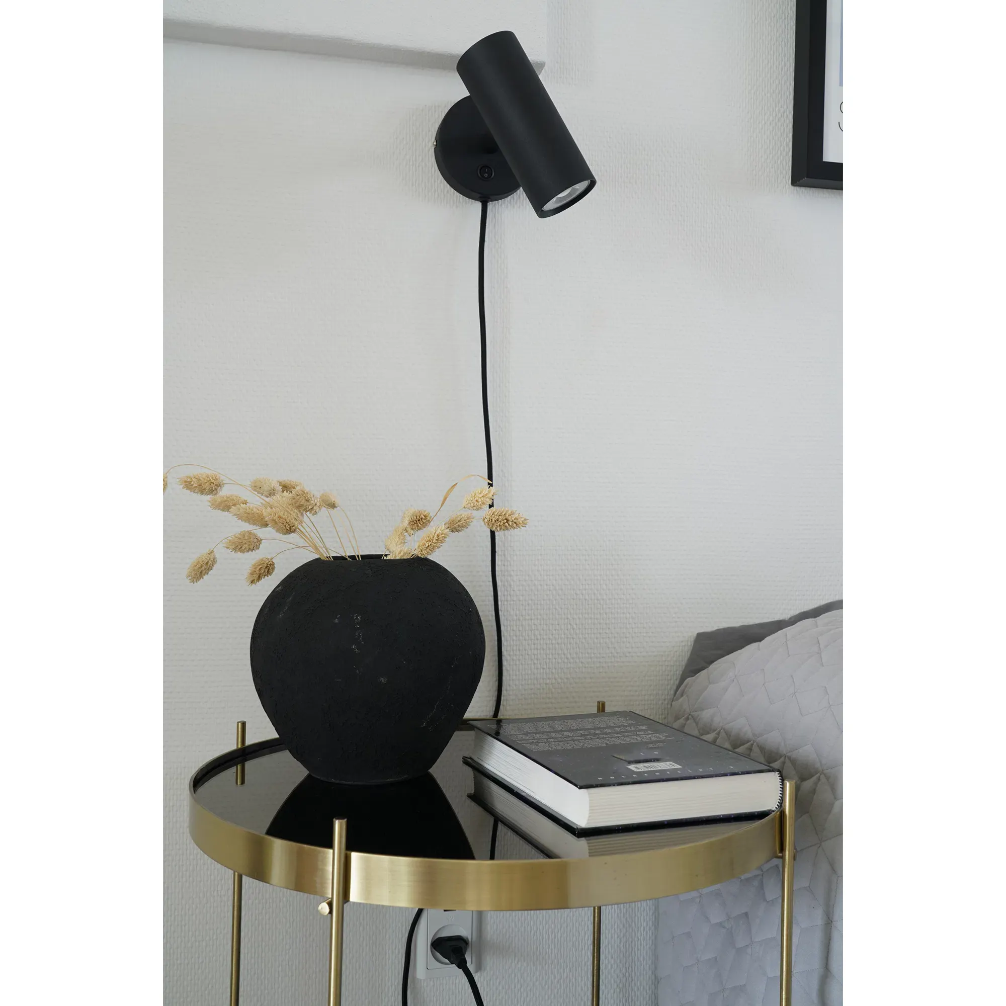 Lampa ścienna - kinkiet PARIS 3 - czarna - 6409105