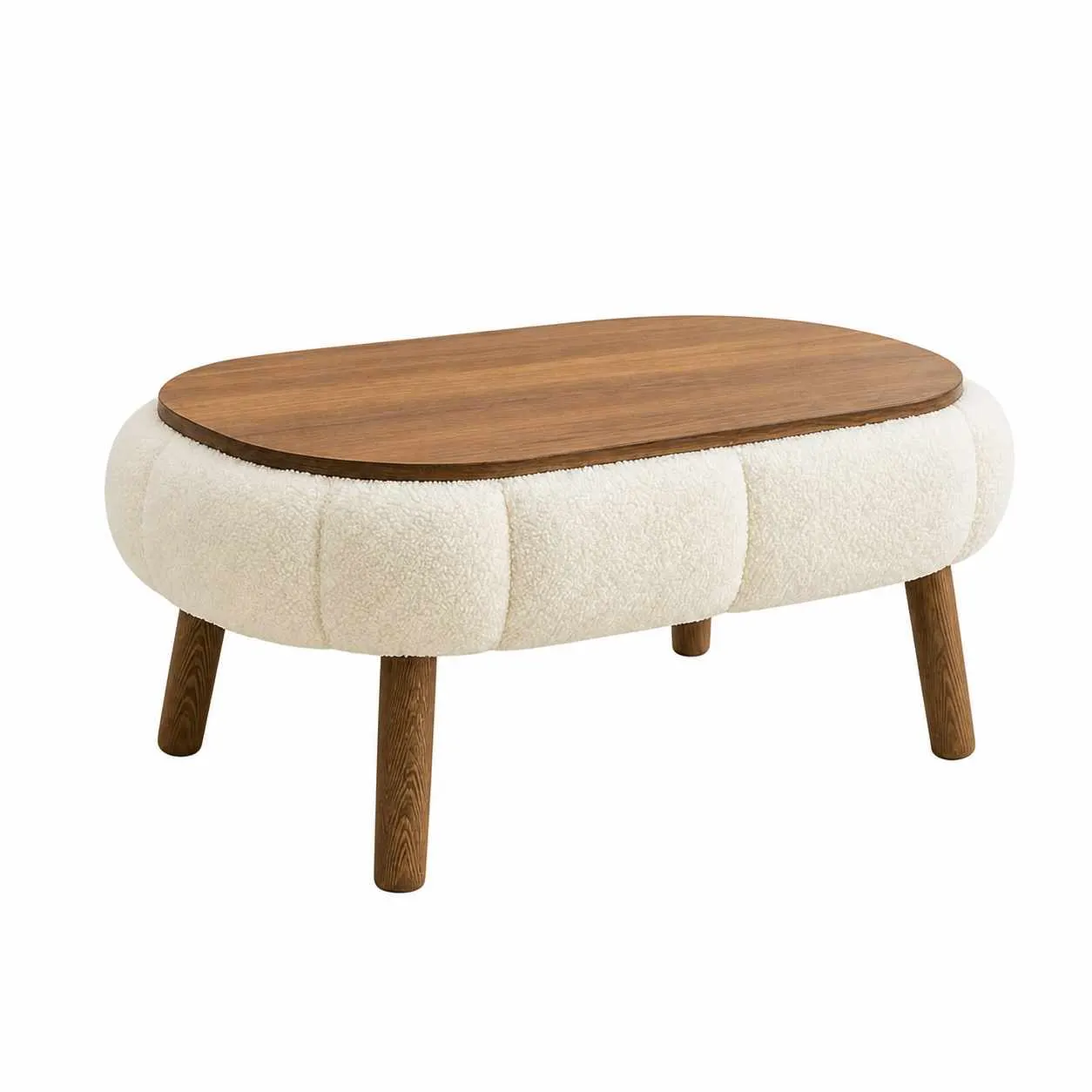 Stolik kawowy PAPATYA 98x60 cm biały - ASI_251BLS1200