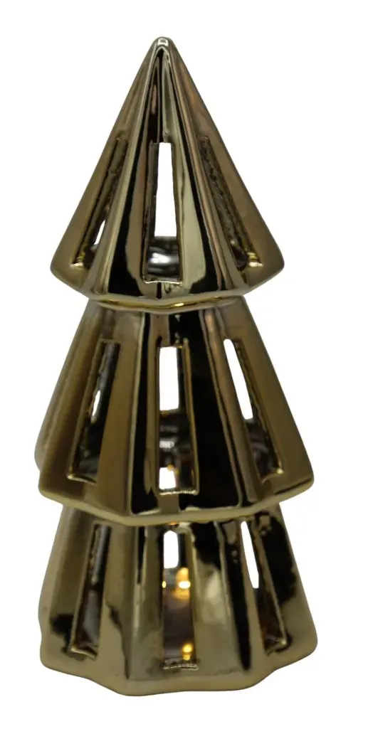 CHOINKA ceramiczna 86040 LED złota