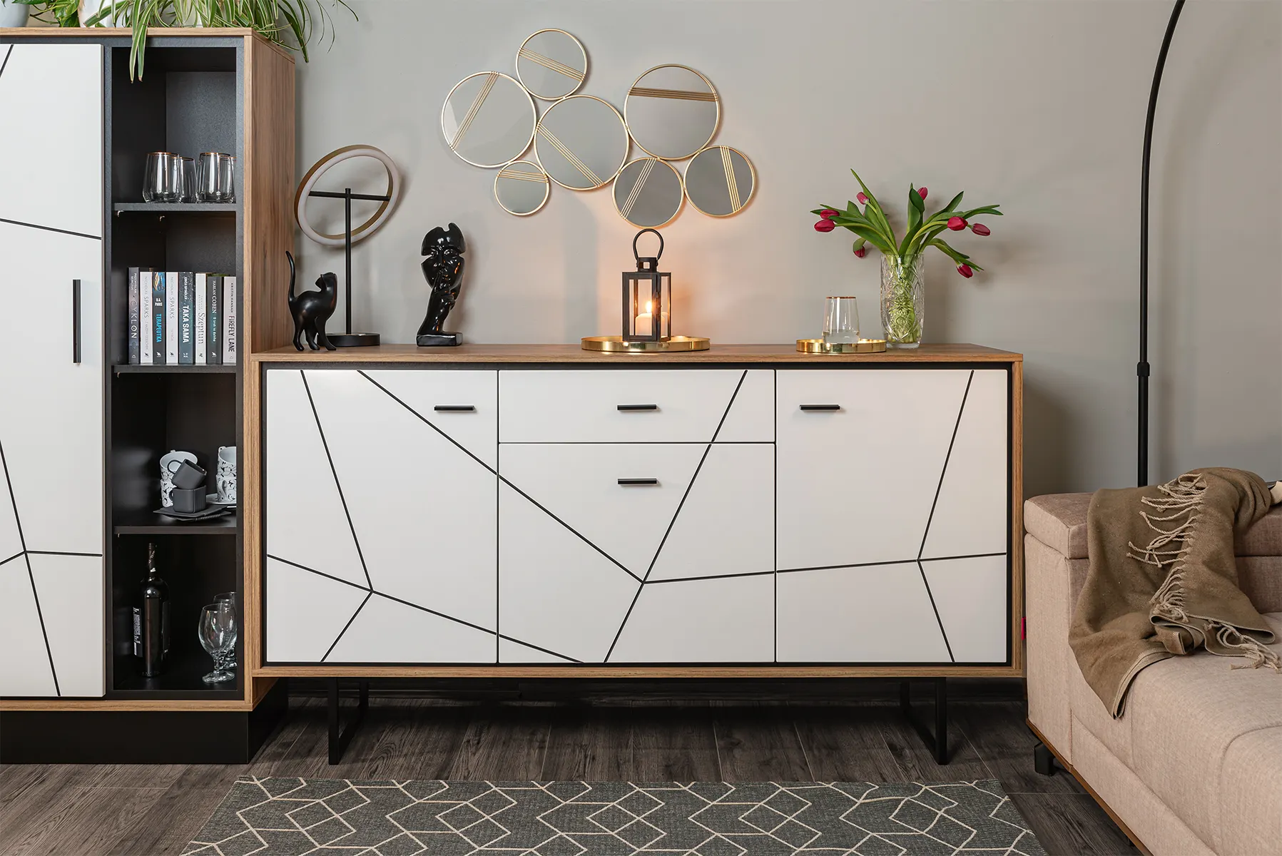 Lampa stojąca Brest ledowa ( Trzystopniowy włącznik dotykowy ) 38 cm - 8016-104