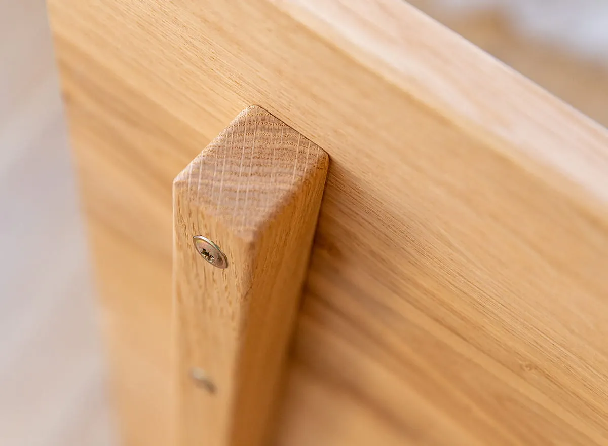 Komoda drewniana DIVISIONE oświetlenie led 123 cm dąb olejowany - ZIDIV07