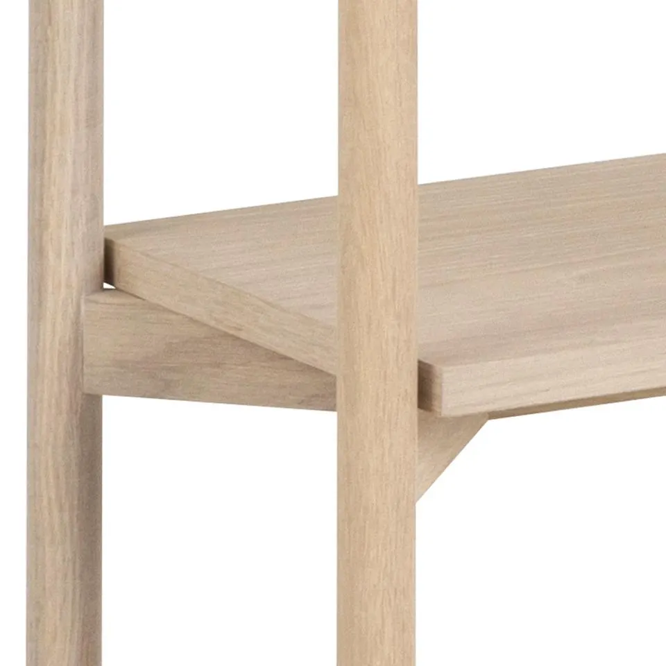 Regał wysoki NORTH fornir dębowy bielony, olejowany 86x30x160 - 0000099905