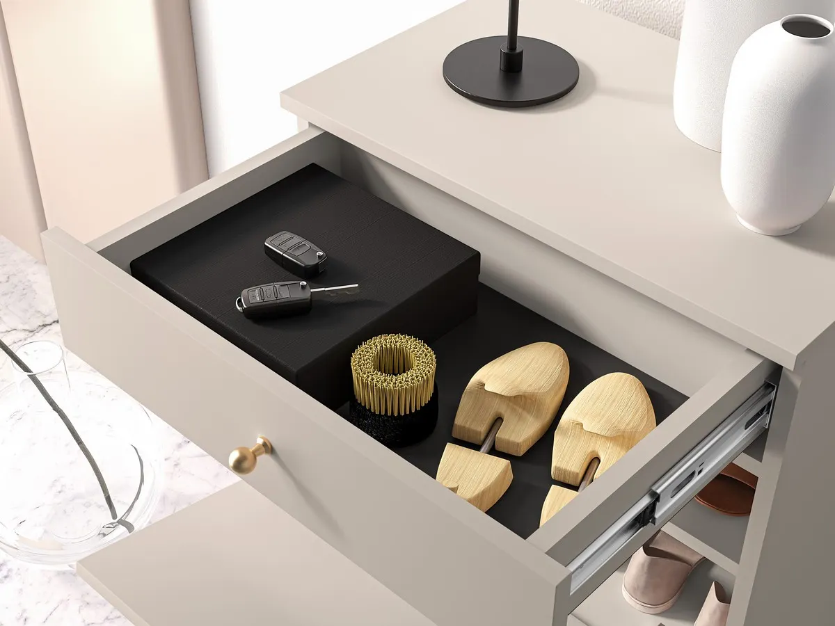 Szafka na buty z szufladą i 2 klapami SOPHIE 13 cashmere - 1SOPH13-001