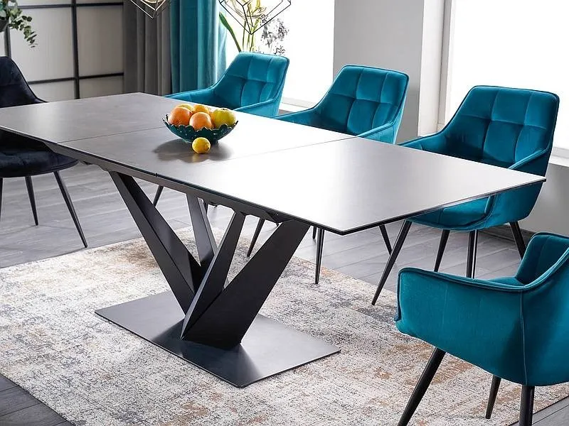 Krzesło LILIA VELVET Bluvel 85 aksamitne turkusowe - LILIAVCTU