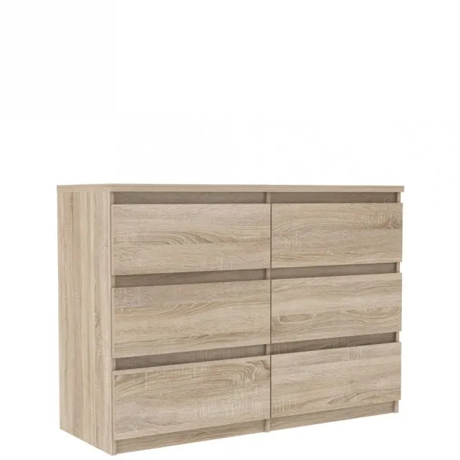 Komoda z 6 szufladami CHELSEA 154 cm Dąb Artisan — zdjęcie 2