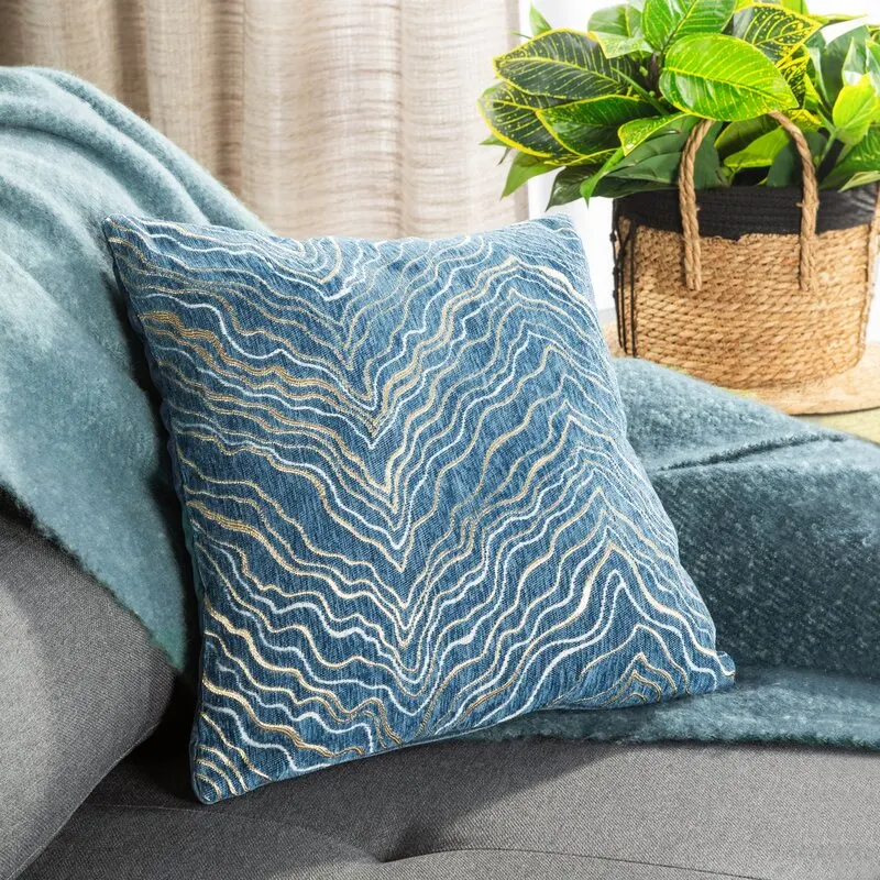 POSZEWKA ALANI 45 X 45 CM NIEBIESKI - EU_439733