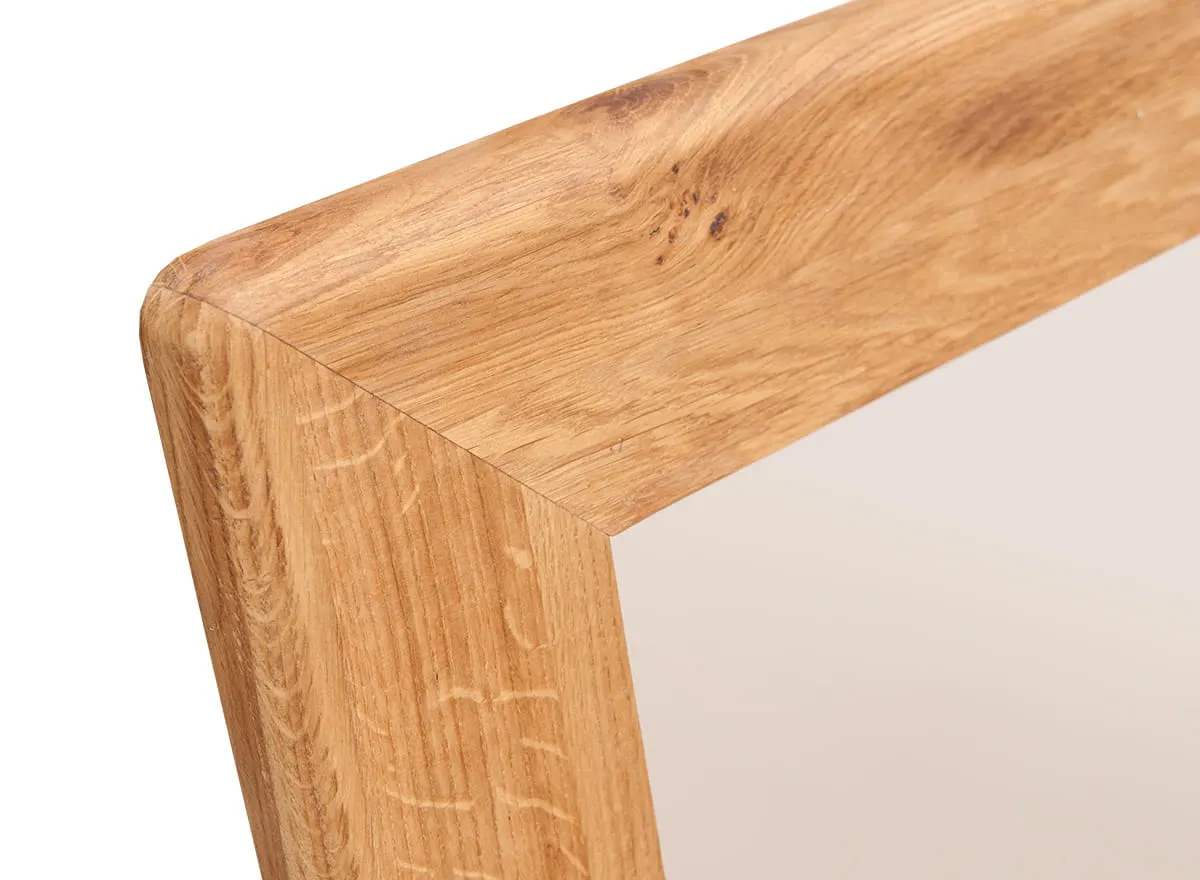 Lustro dębowe do przedpokoju mniejsze Gialo 70x100x3 cm - 2SGIA06