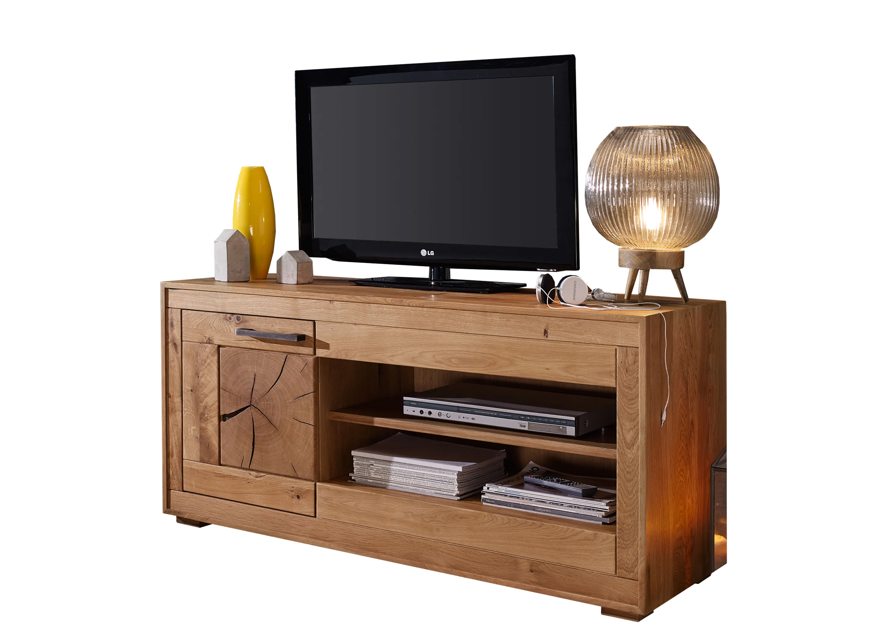 Szafka RTV I Cornflower dębowa z szafką 130 cm Szafka RTV I Cornflower dębowa z szafką 130 cm