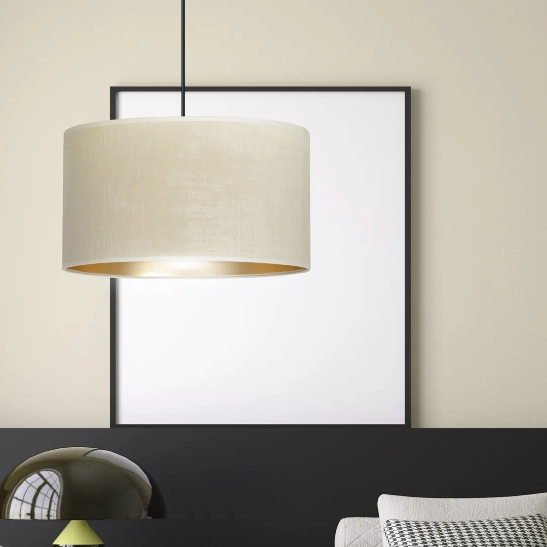 Lampa wisząca HILDE 1 czarny biały — zdjęcie 9