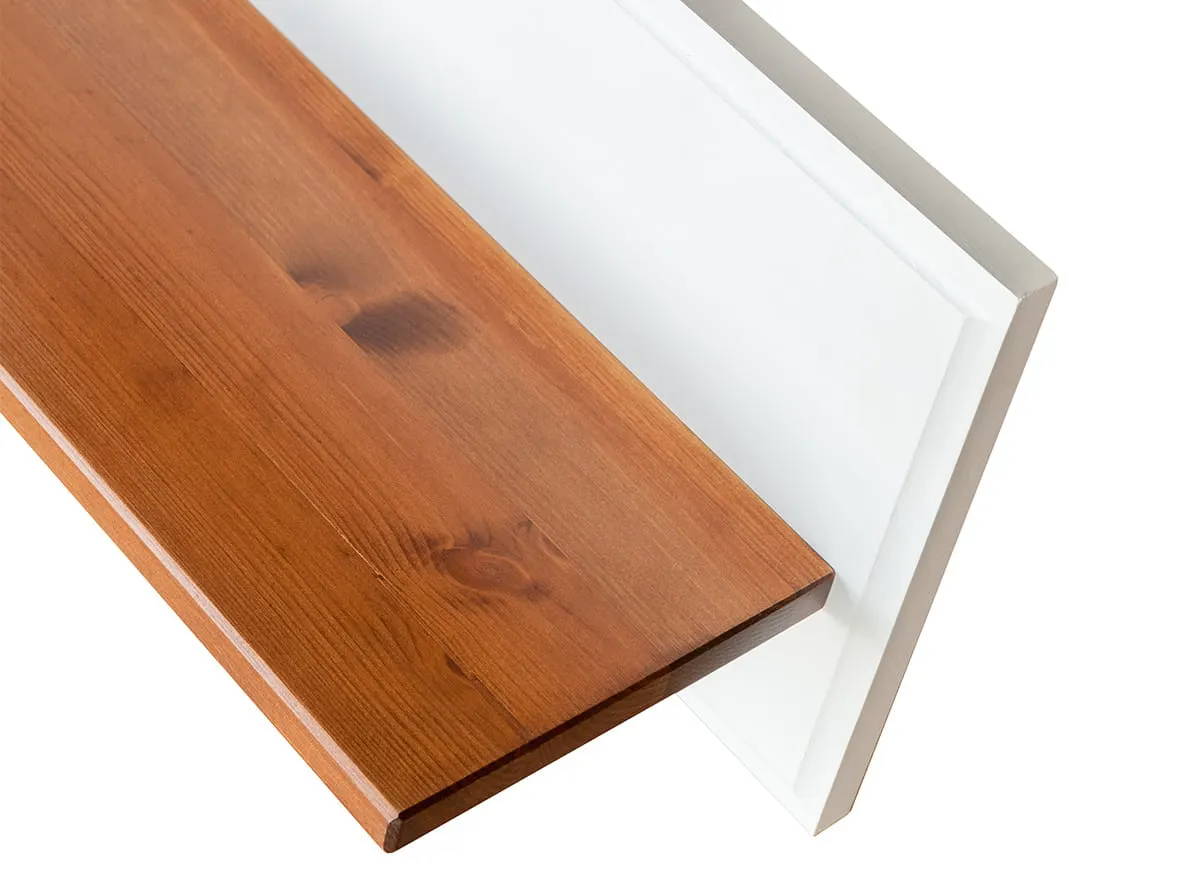 Półka sosnowa na ścianę TOSKANIA 120 cm Kolor: biały, bejca - PL2051BS