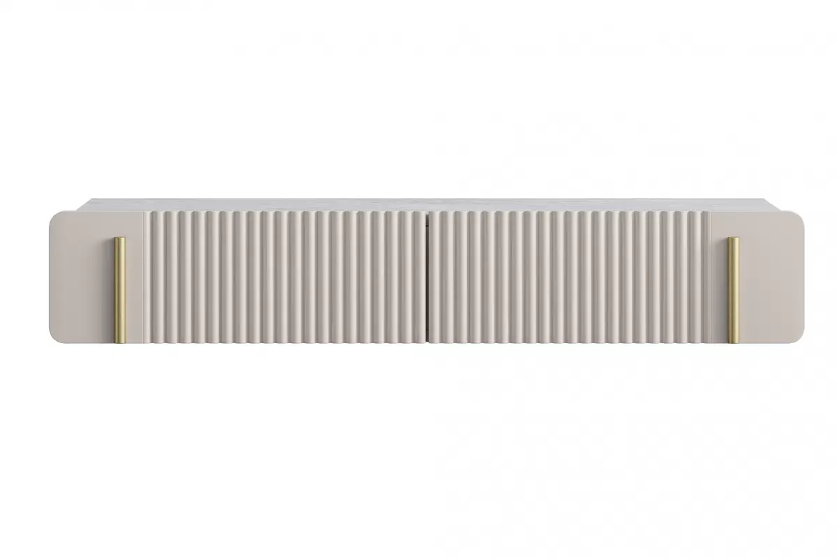 MALMI Toaletka 100 2SZ - cashmere / crema bianca / wisząca / złote uchwyty - B_162303