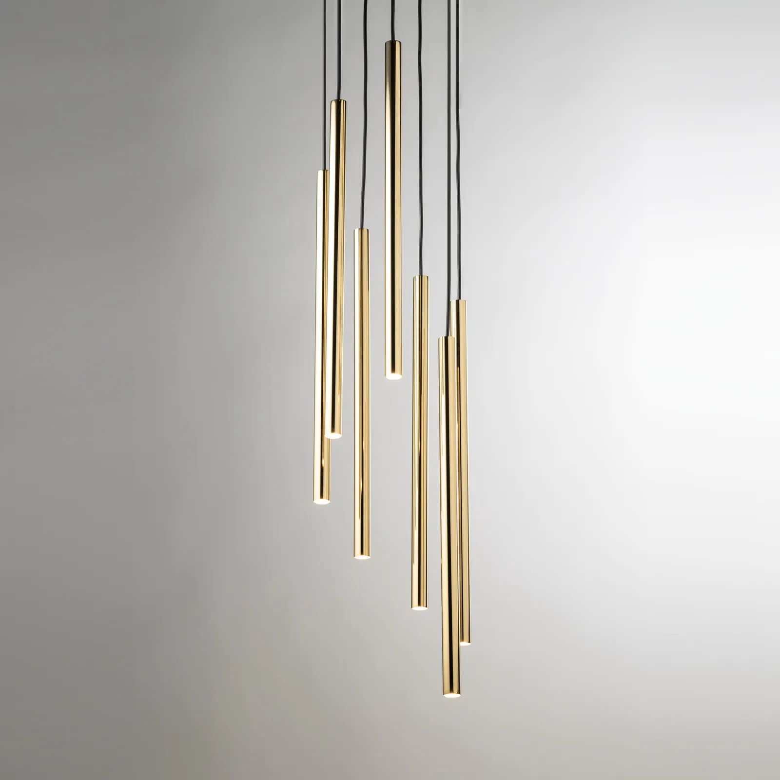 Lampa wisząca SOPEL LUX 7 czarno-złota - SI_40740