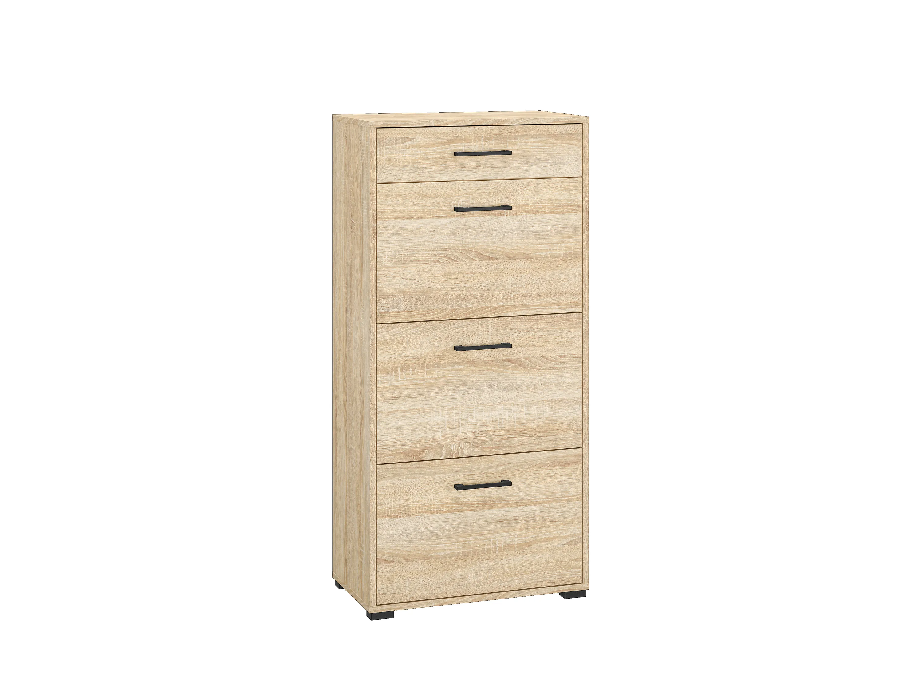 Szafka na buty z szufladą z 3 klapami Caro 14 Sonoma jasna 125x60x34 Szafka na buty z szufladą z 3 klapami Caro 14 Sonoma jasna 125x60x34