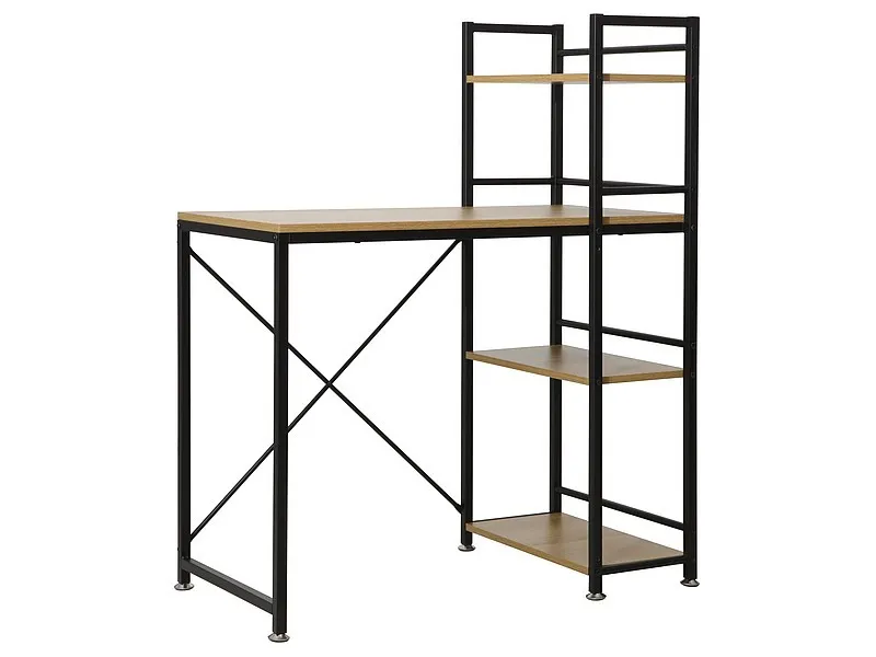 BIURKO B-036 DĄB/CZARNY BIURKO B-036 DĄB/CZARNY